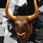 Minotaur_100 posters for Crete Exhibition_Siemos Yiannis_yianart.com